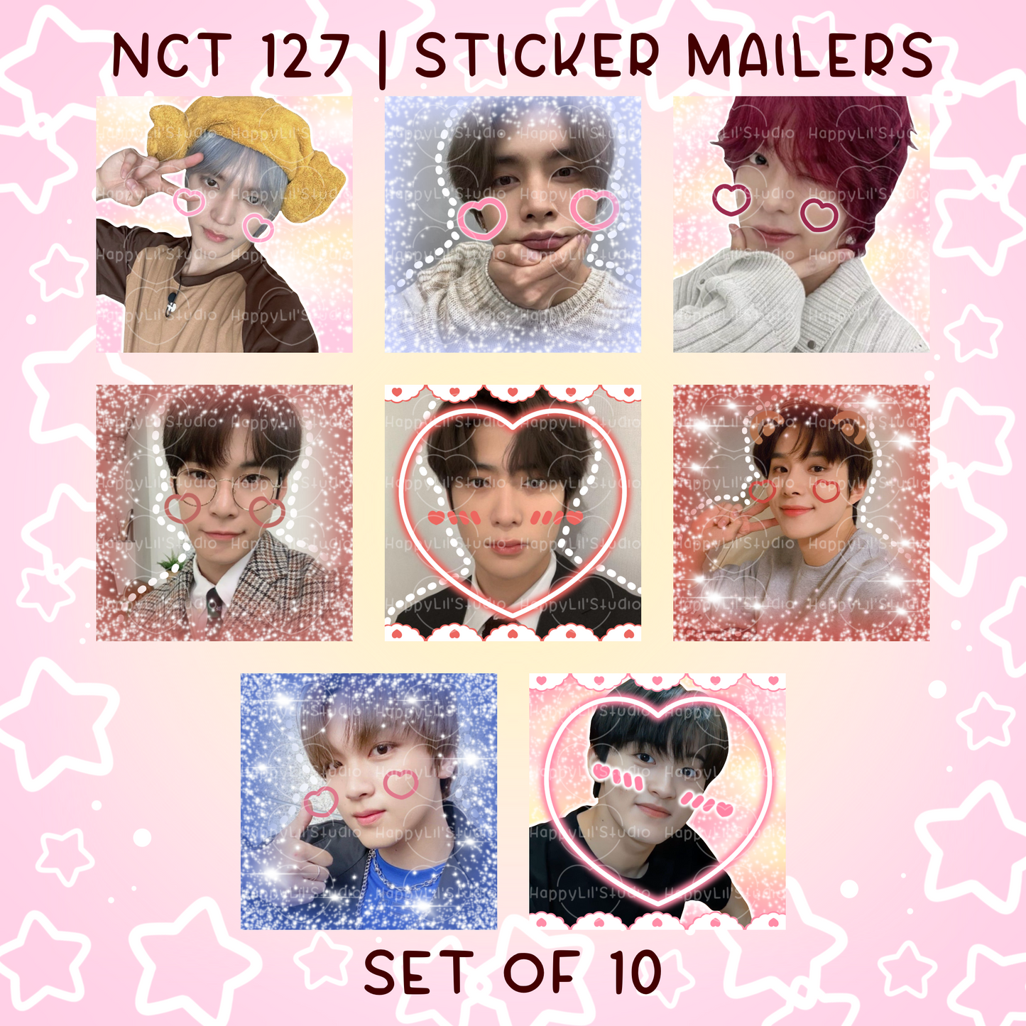 NCT 127 Sticker Mailers | Set of 10 | Kpop Stickers