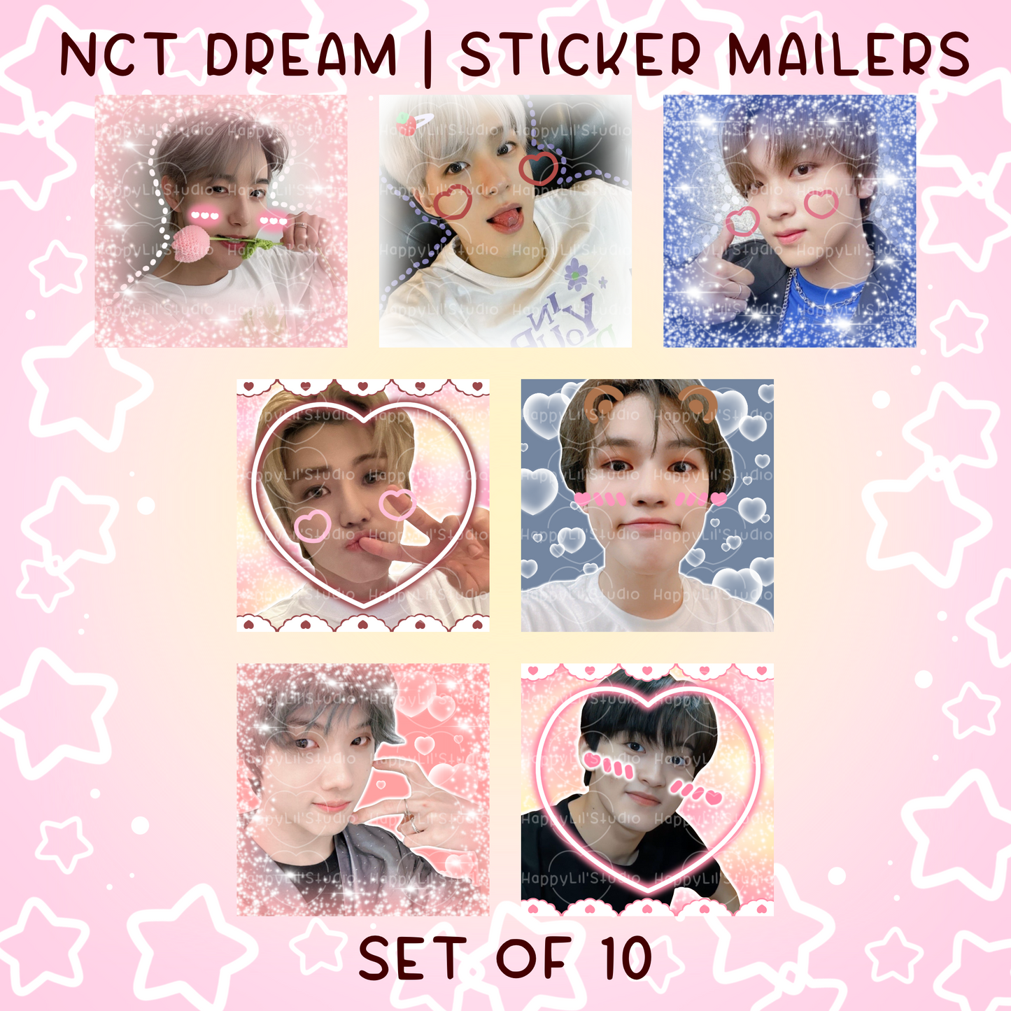 NCT DREAM Sticker Mailers | Set of 10 | Kpop Stickers