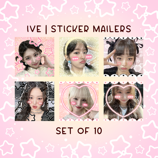 IVE Sticker Mailers | Set of 10 | Kpop Stickers