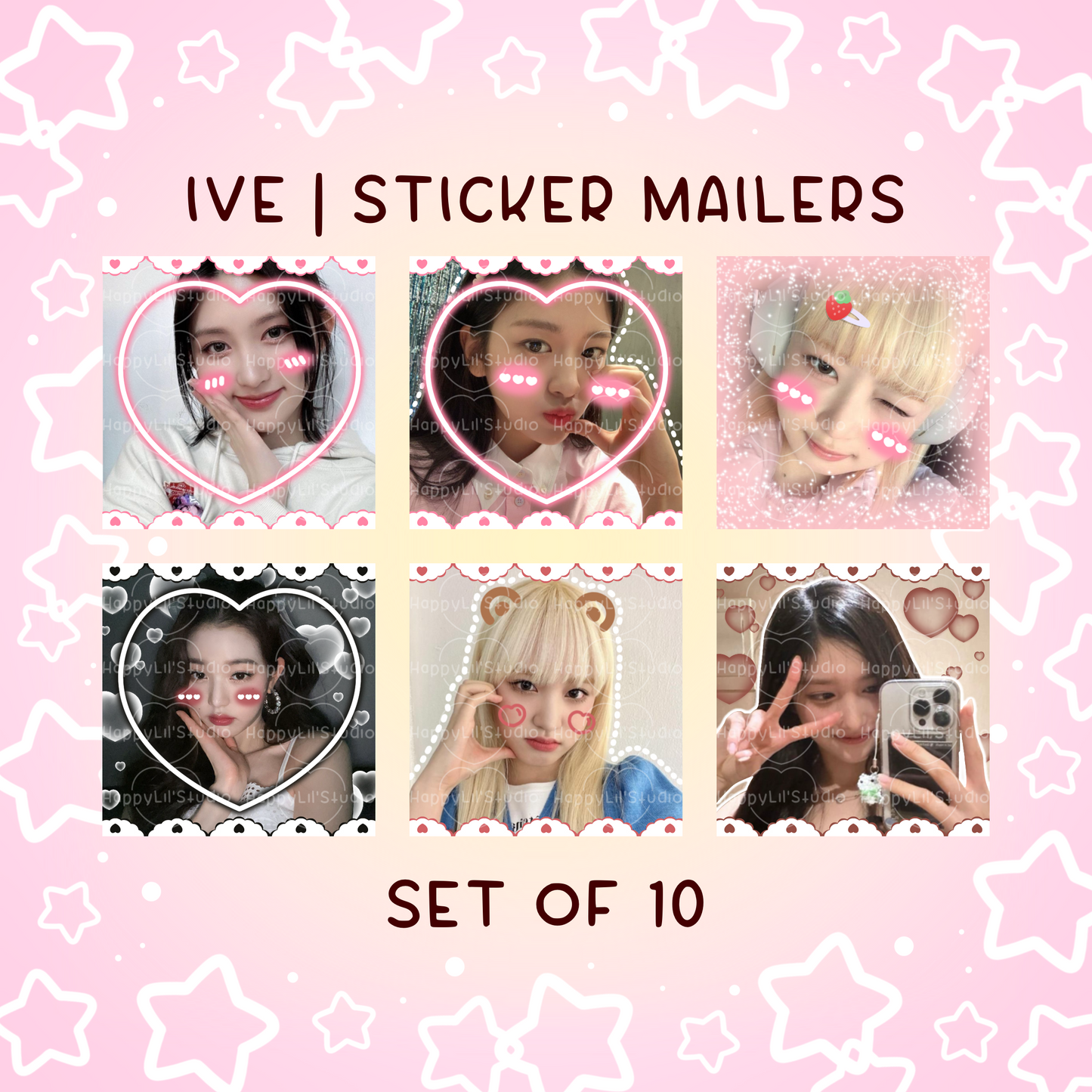 IVE Sticker Mailers | Set of 10 | Kpop Stickers