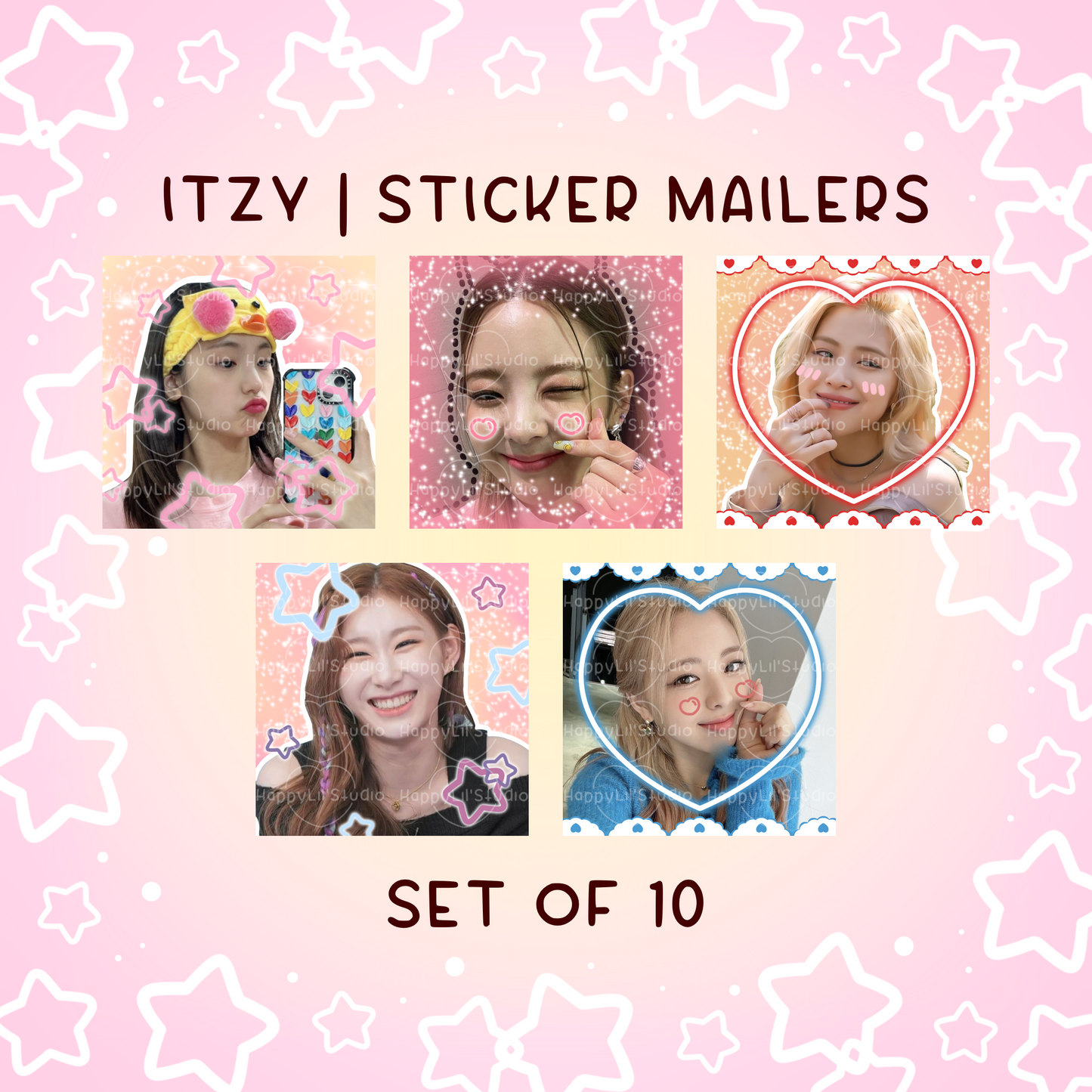 ITZY Sticker Mailers | Set of 10 | Kpop Stickers