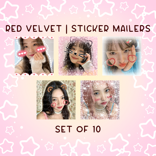 RED VELVET Sticker Mailers | Set of 10 | Kpop Stickers