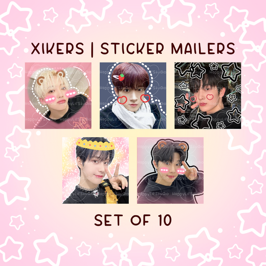 XIKERS Sticker Mailers | Set of 10 | Kpop Stickers