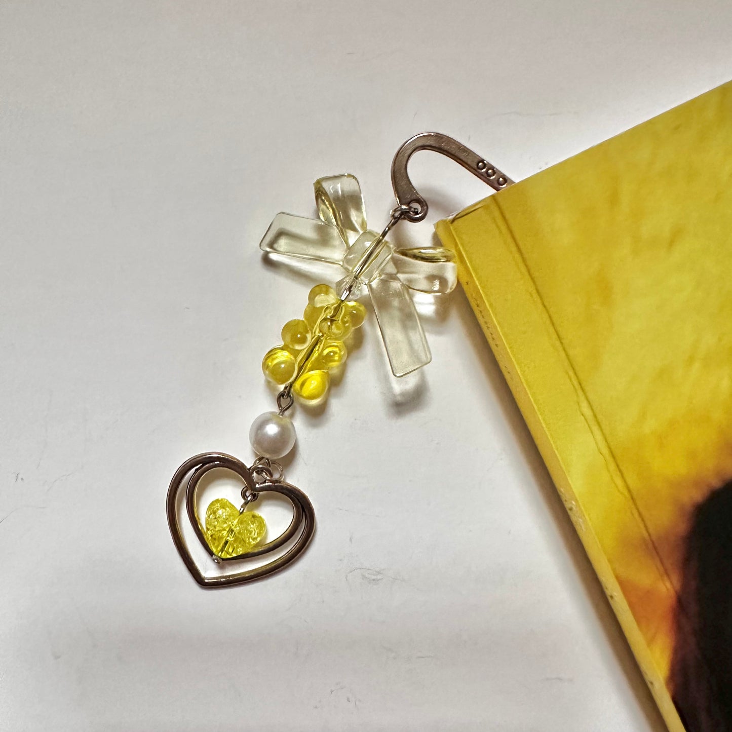 Yellow Flower Dangle Bookmarks