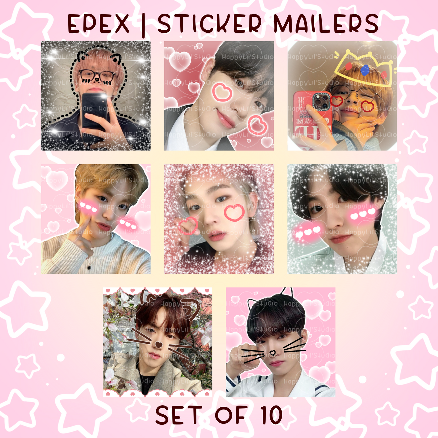 EPEX Sticker Mailers | Set of 10 | Kpop Stickers