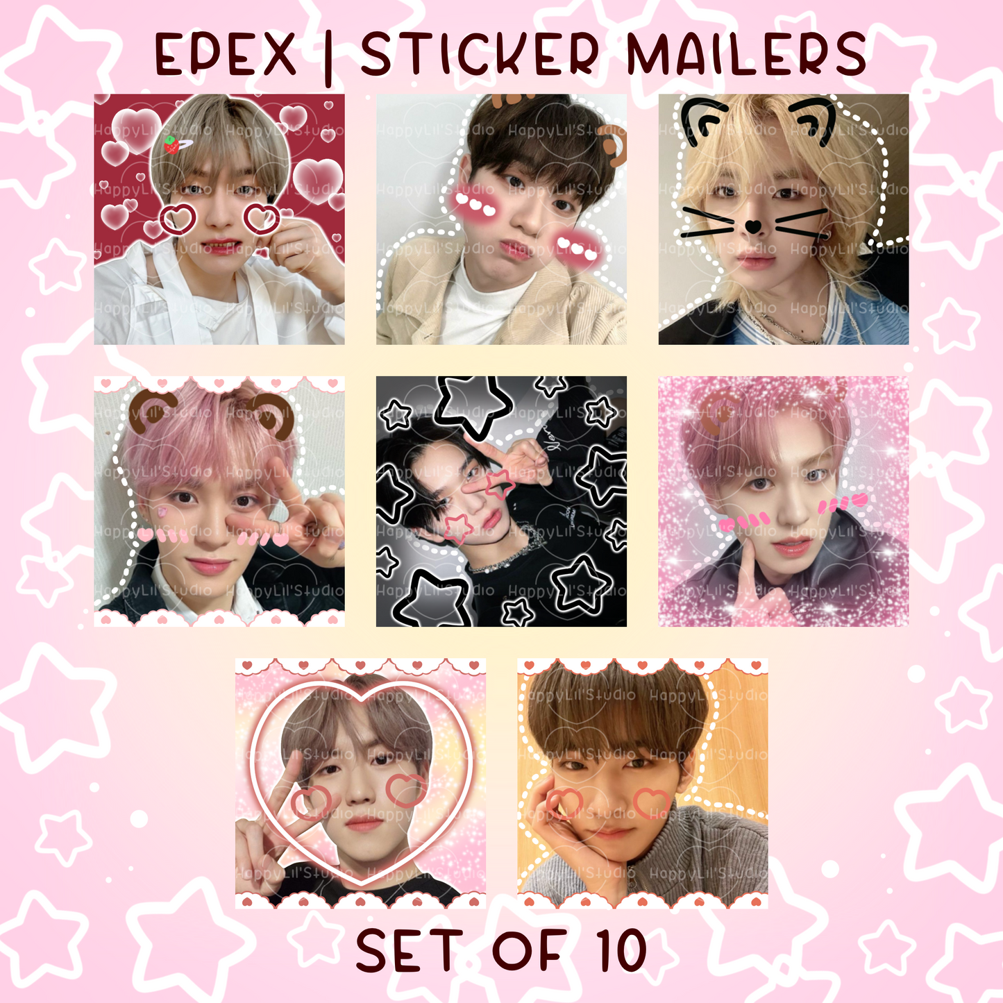 EPEX Sticker Mailers | Set of 10 | Kpop Stickers