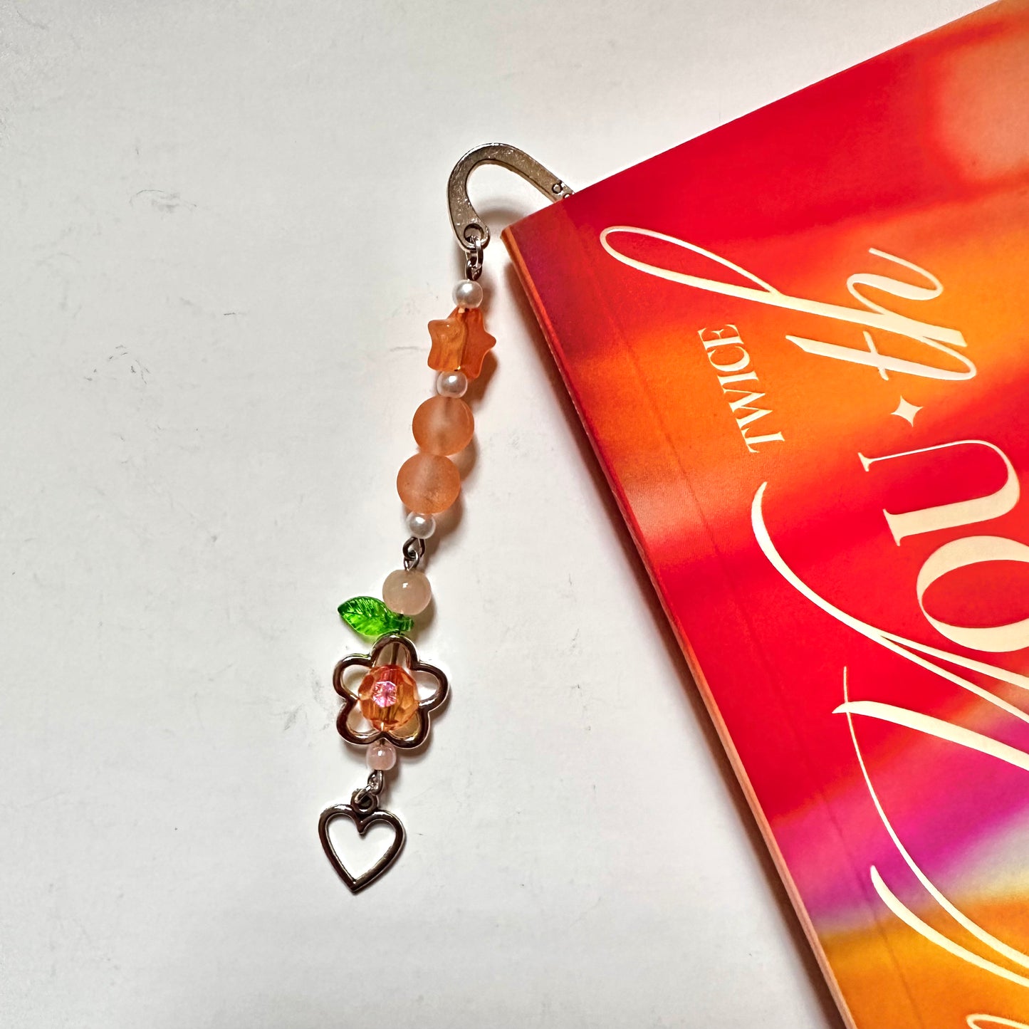 Orange Blood Dangle Bookmarks