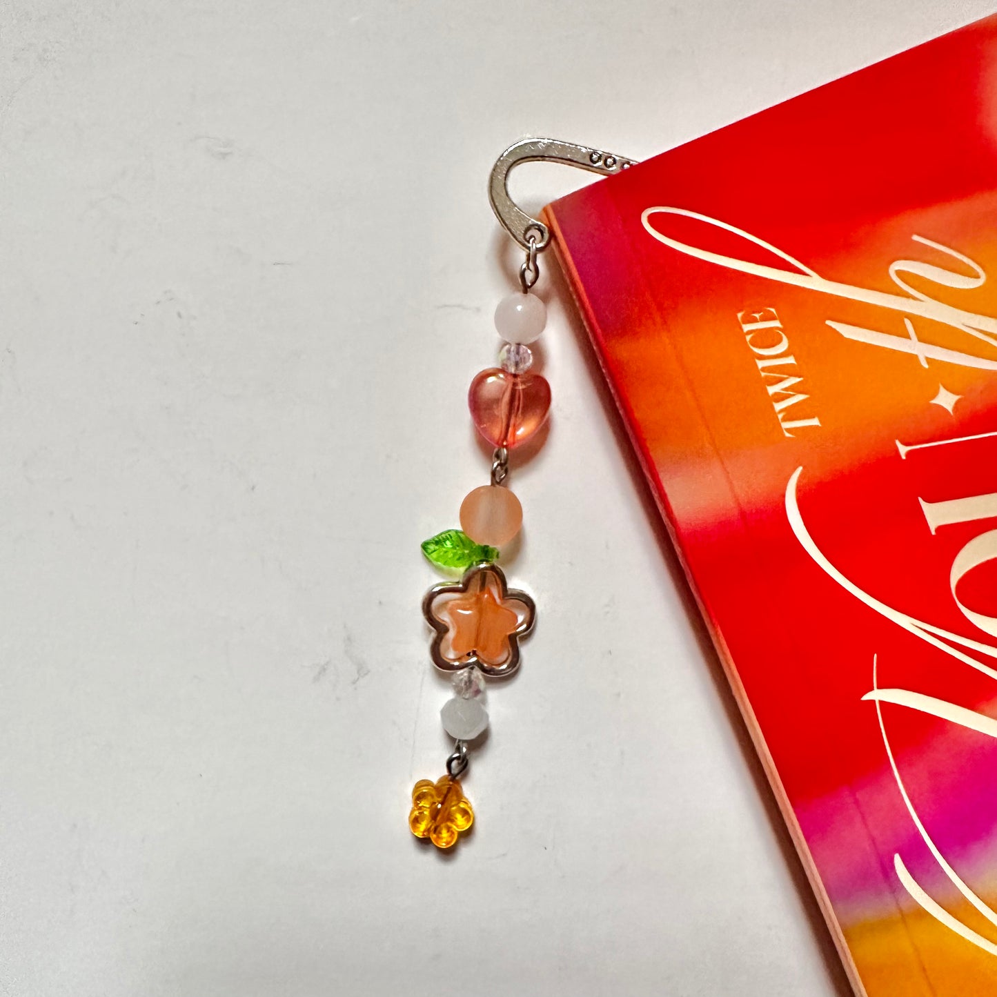 Orange Blood Dangle Bookmarks