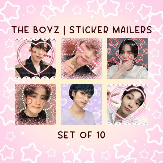 THE BOYZ Sticker Mailers | Set of 10 | Kpop Stickers