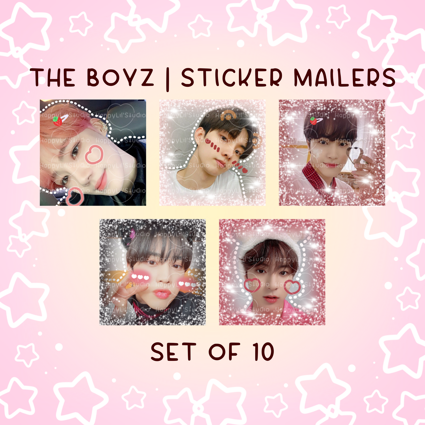 THE BOYZ Sticker Mailers | Set of 10 | Kpop Stickers