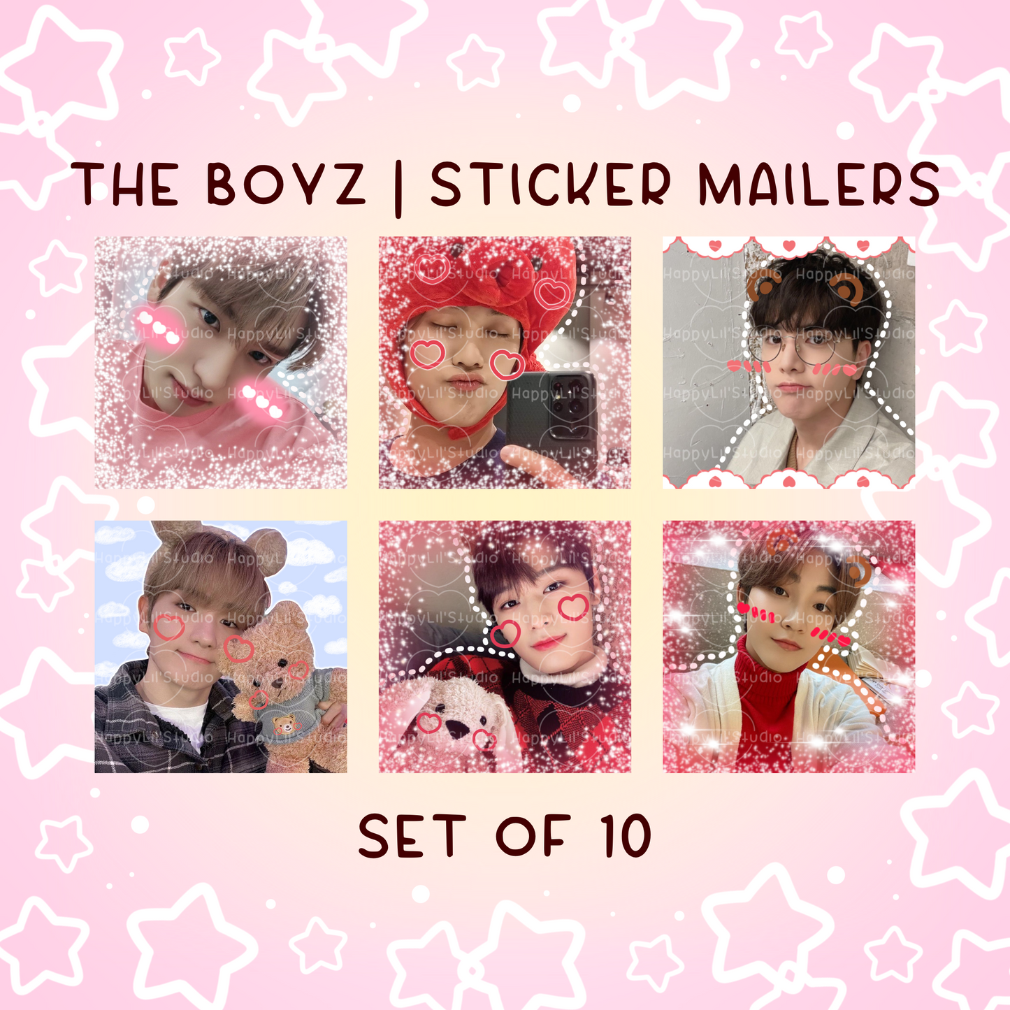 THE BOYZ Sticker Mailers | Set of 10 | Kpop Stickers