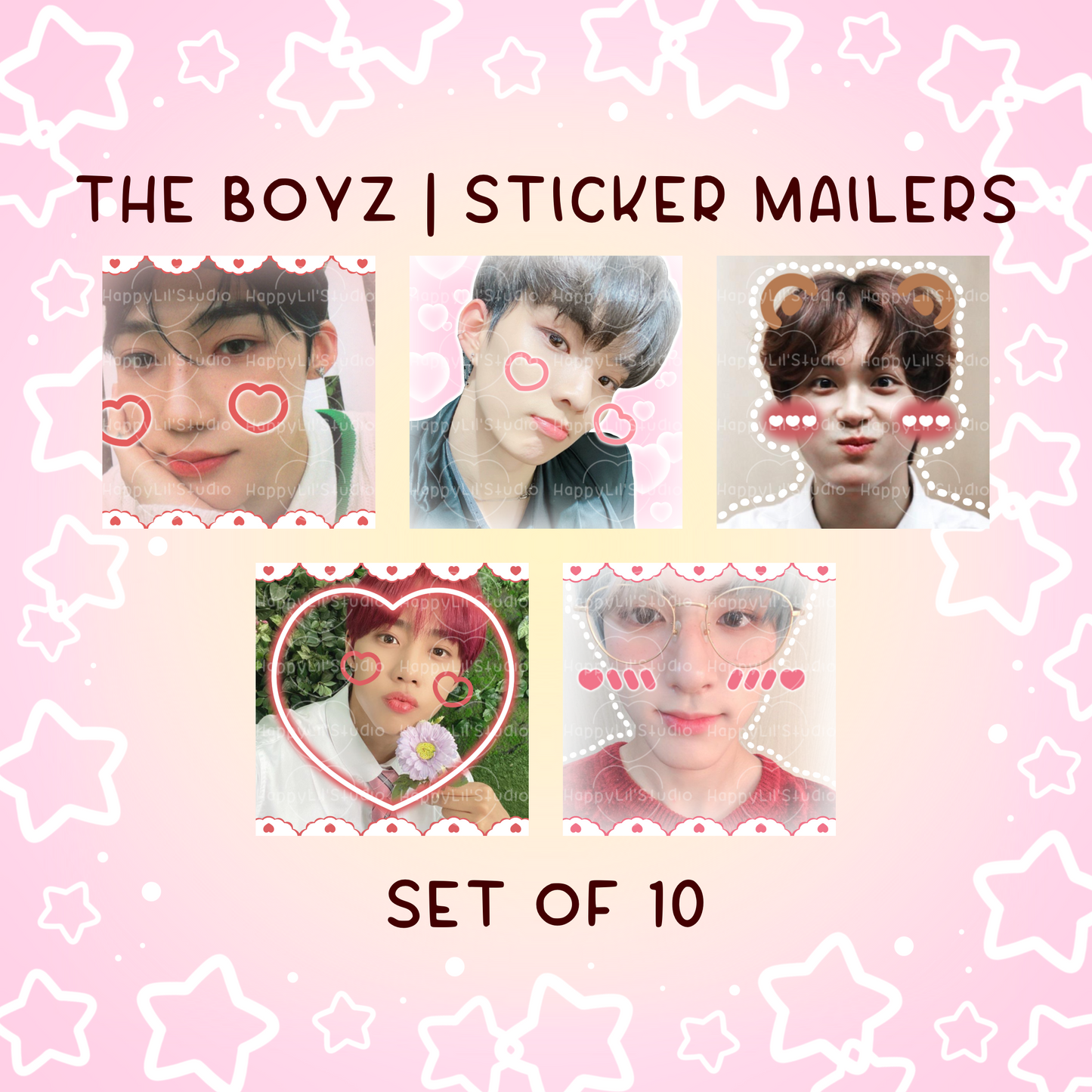 THE BOYZ Sticker Mailers | Set of 10 | Kpop Stickers