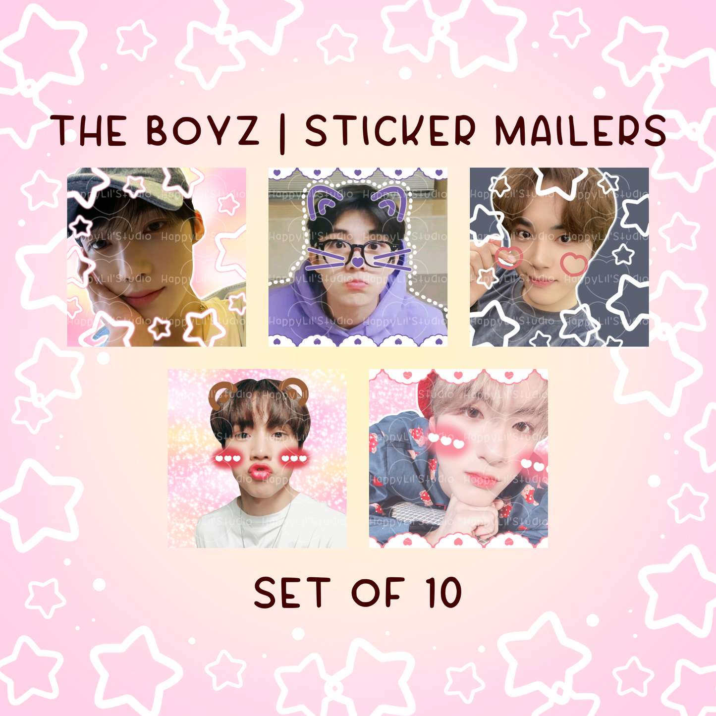 THE BOYZ Sticker Mailers | Set of 10 | Kpop Stickers