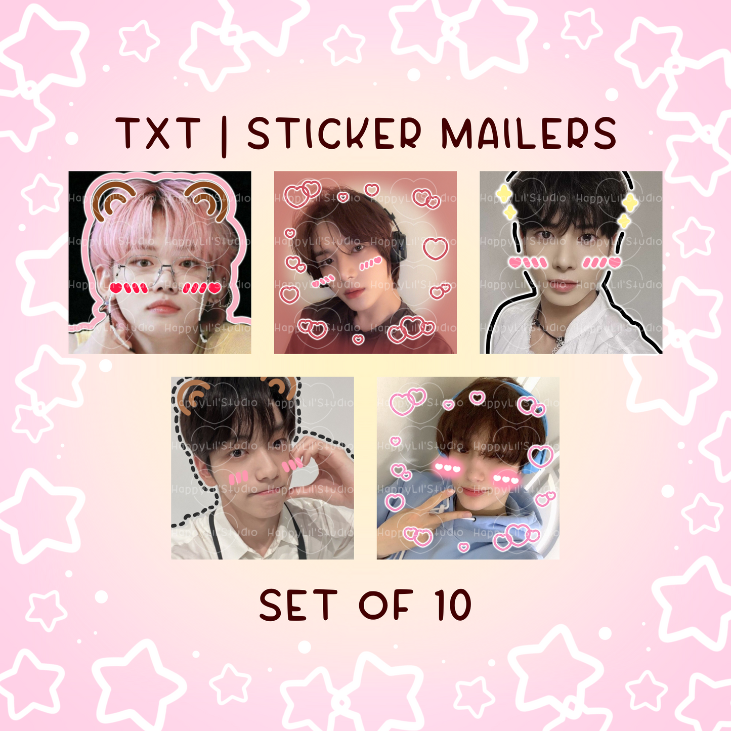 TXT Sticker Mailers | Set of 10 | Kpop Stickers