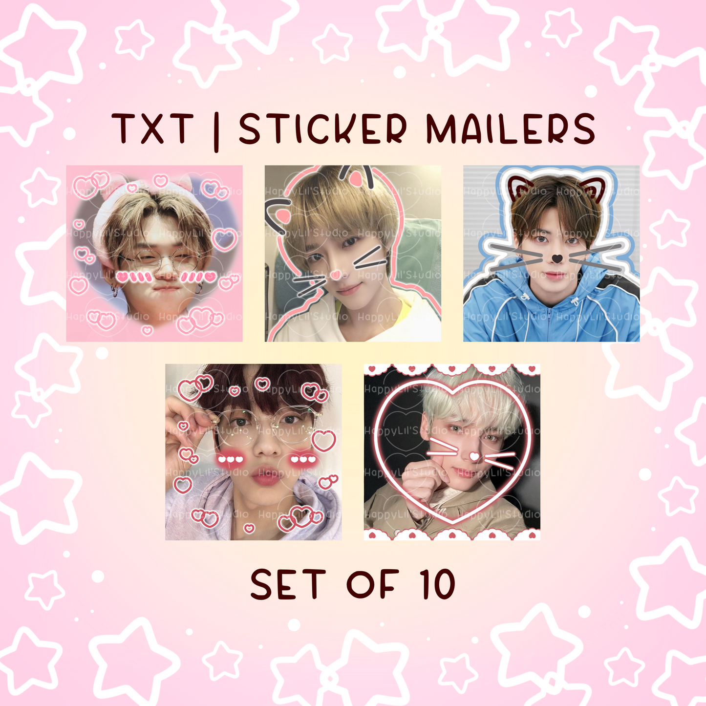 TXT Sticker Mailers | Set of 10 | Kpop Stickers