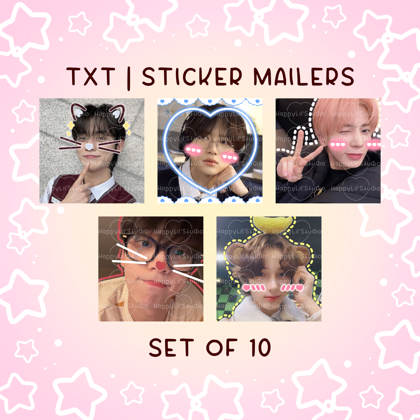 TXT Sticker Mailers | Set of 10 | Kpop Stickers