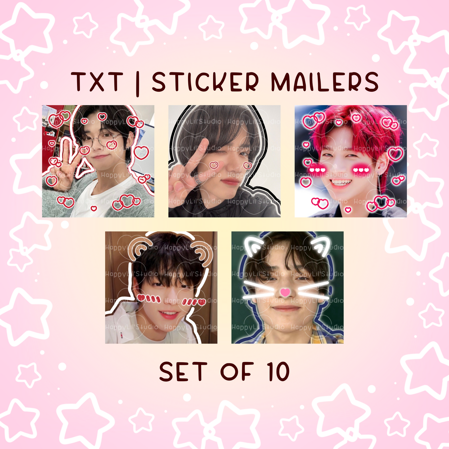 TXT Sticker Mailers | Set of 10 | Kpop Stickers