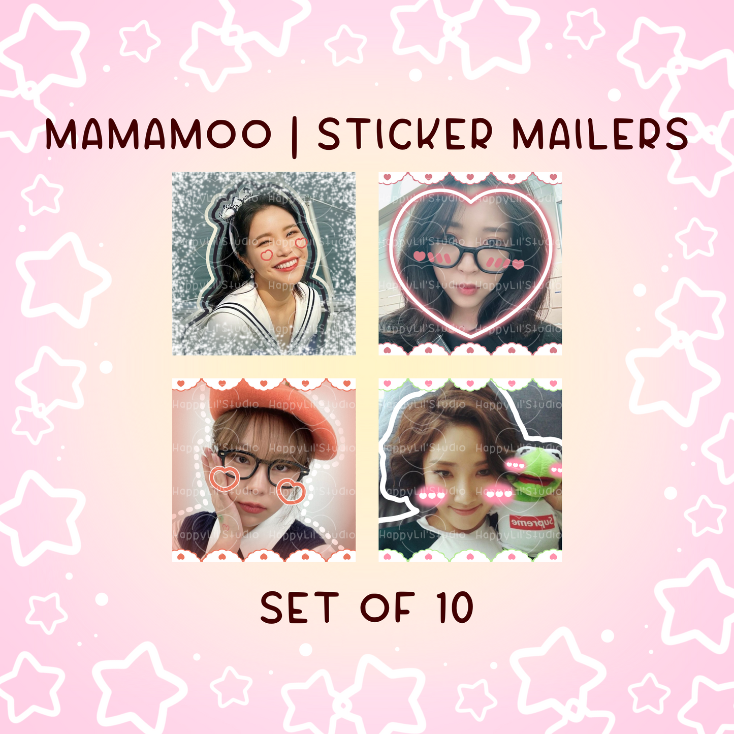 MAMAMOO Sticker Mailers | Set of 10 | Kpop Stickers