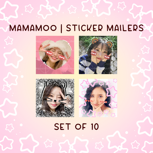 MAMAMOO Sticker Mailers | Set of 10 | Kpop Stickers