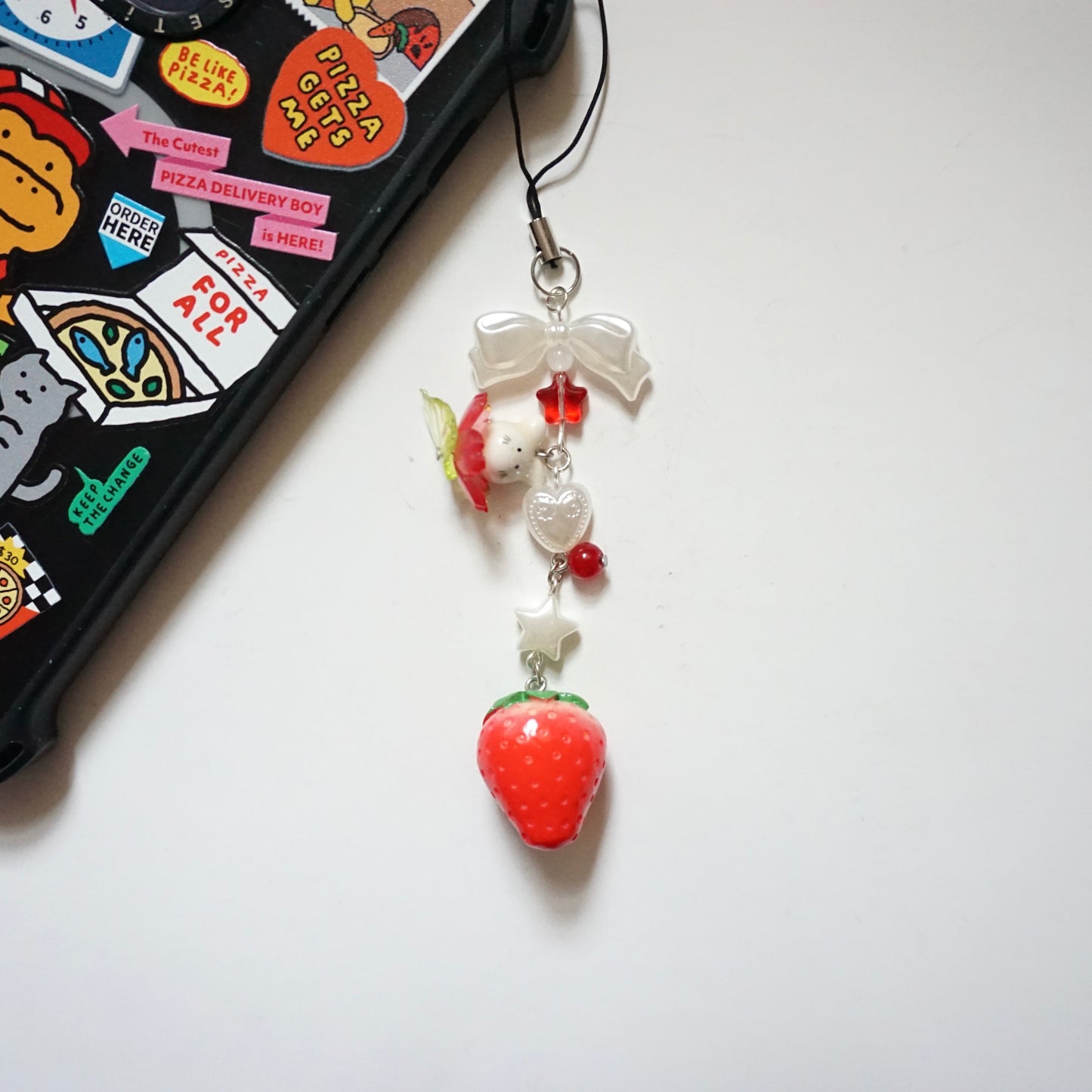 'Strawberry Delight' Phone Charms