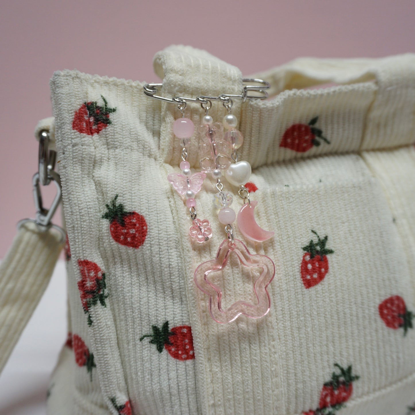 Pretty Pink Bag Pins