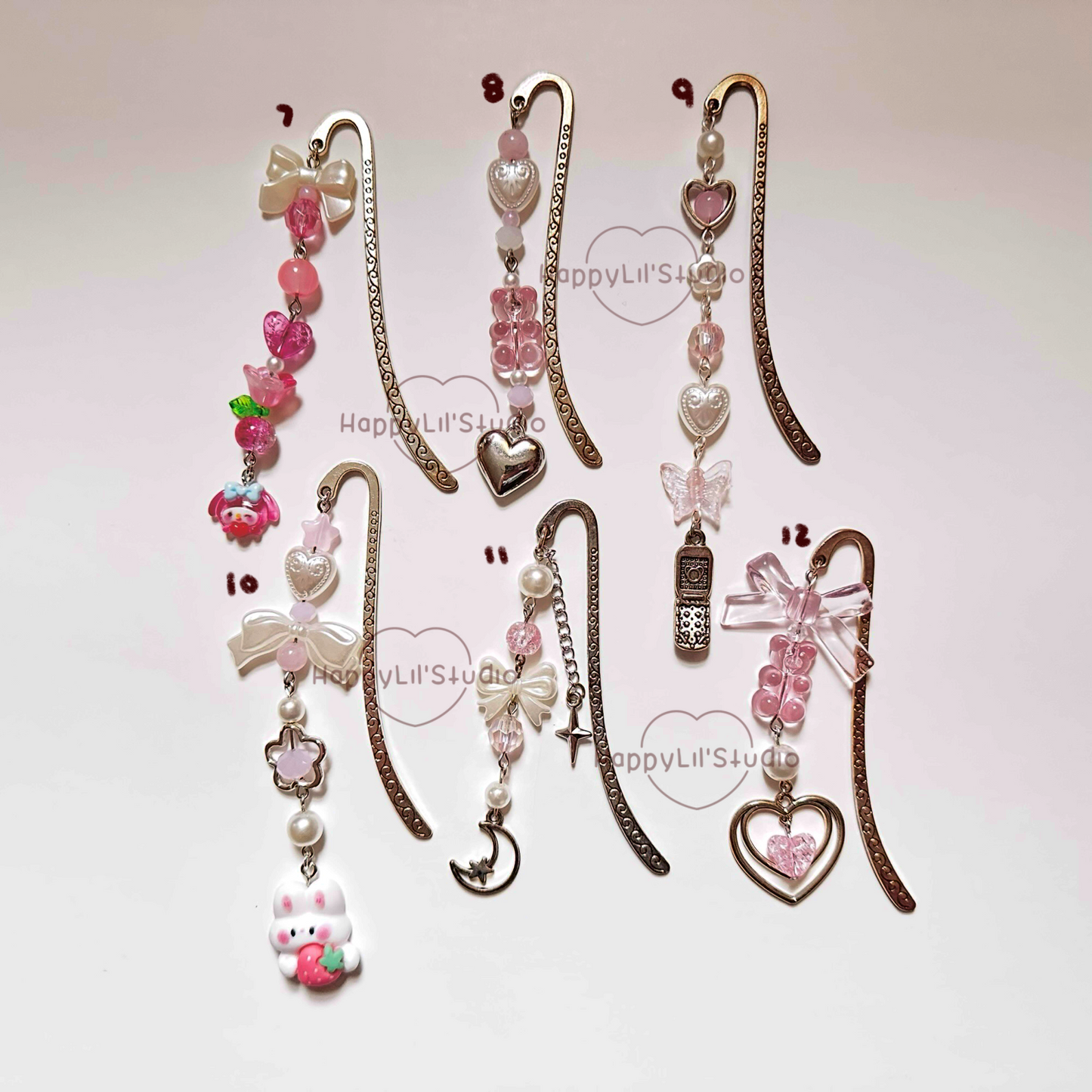 The Sweetest Pink Dream Dangle Bookmarks