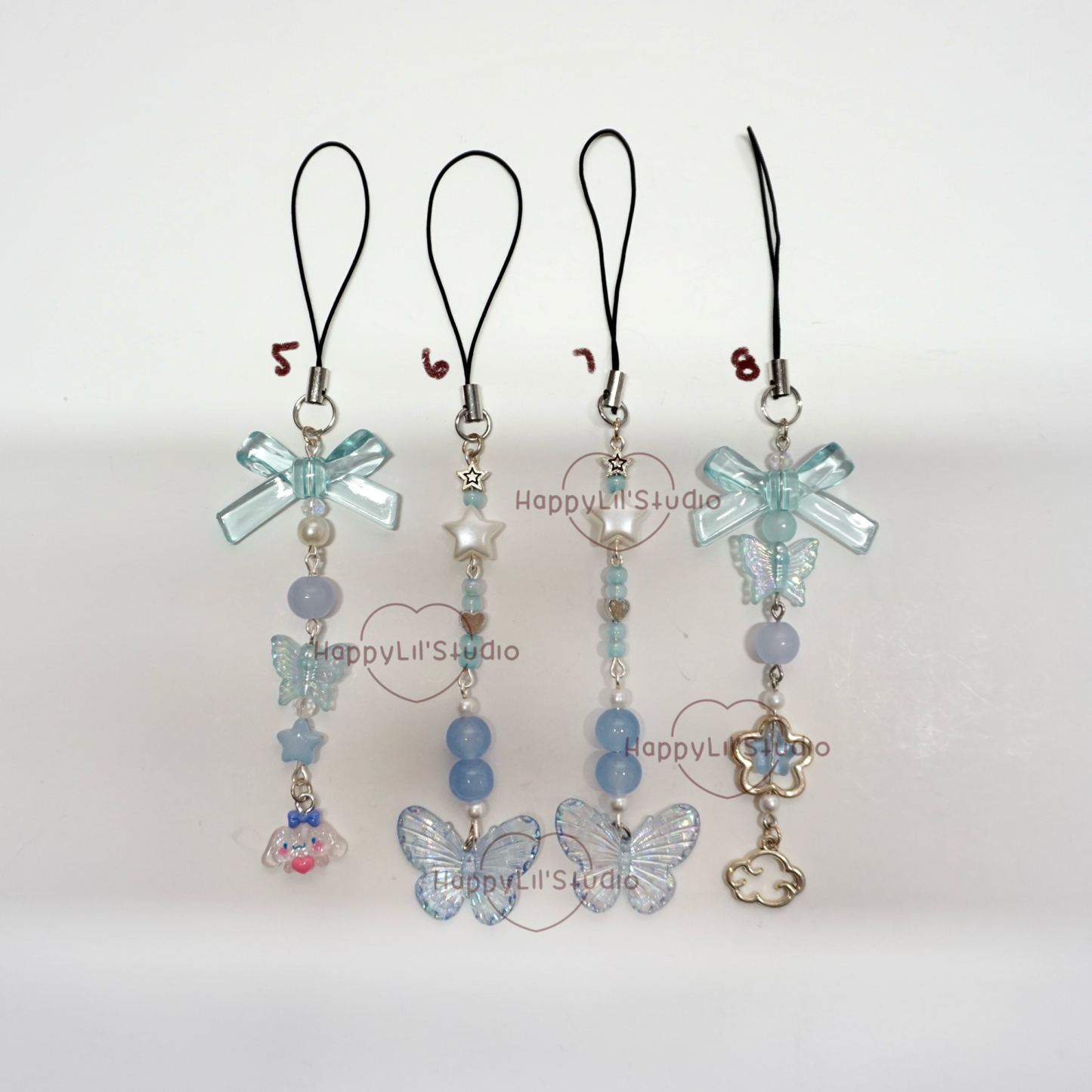 'Forget-Me-Nots' Phone Charms