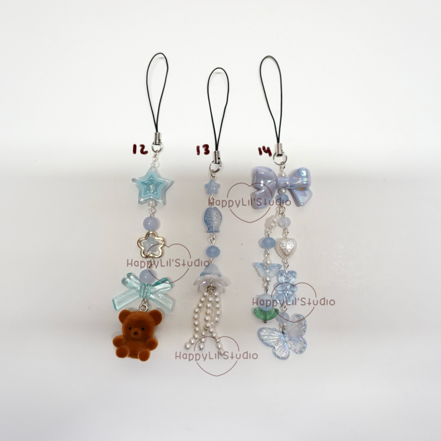 'Forget-Me-Nots' Phone Charms