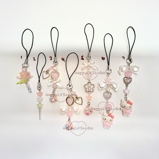 'Pretty in Pink' Mini Phone Charms