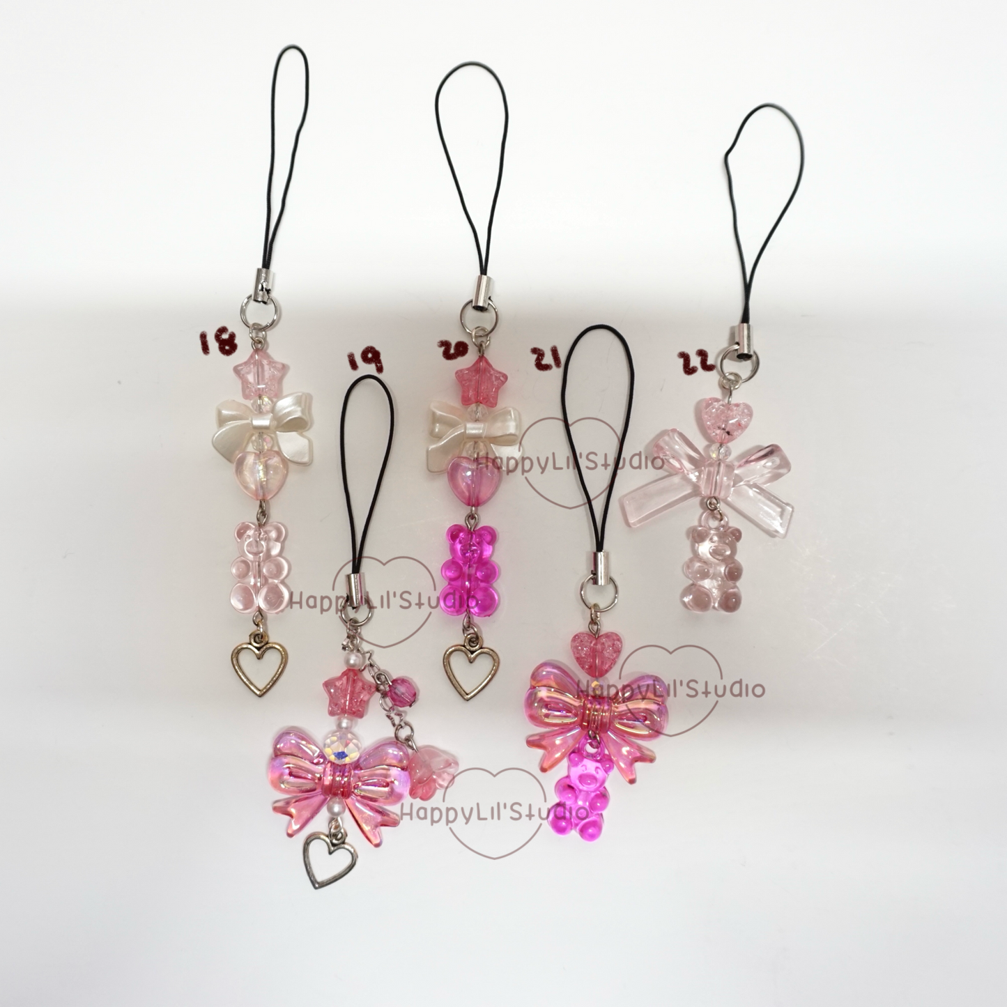 'Pretty in Pink' Mini Phone Charms