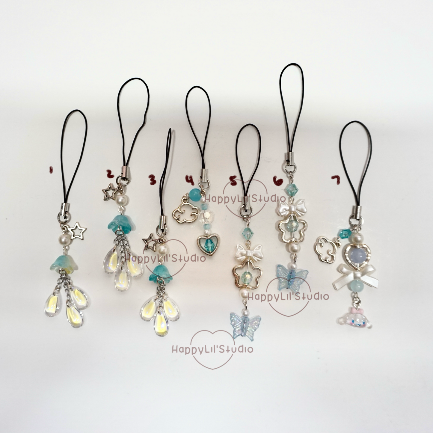 'Feeling Blue-Tiful' Mini Phone Charms