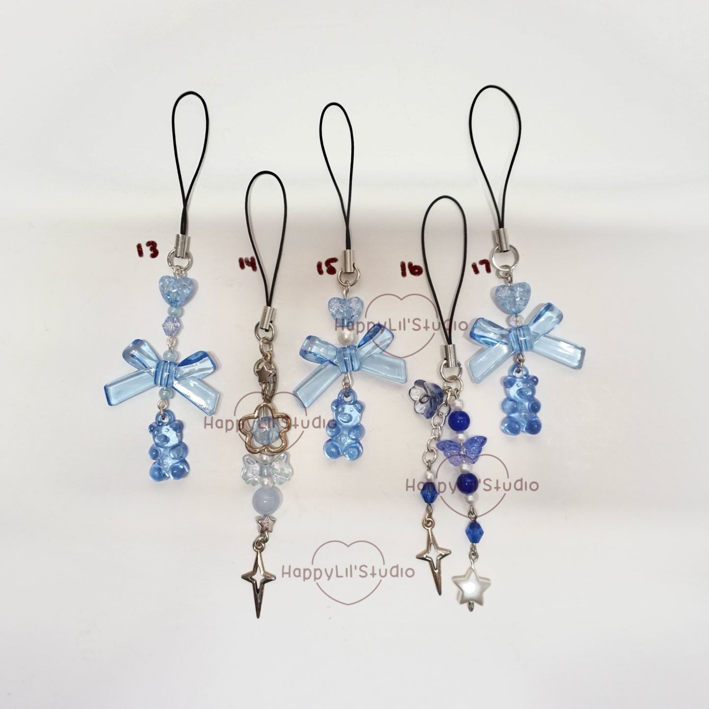 'Feeling Blue-Tiful' Mini Phone Charms