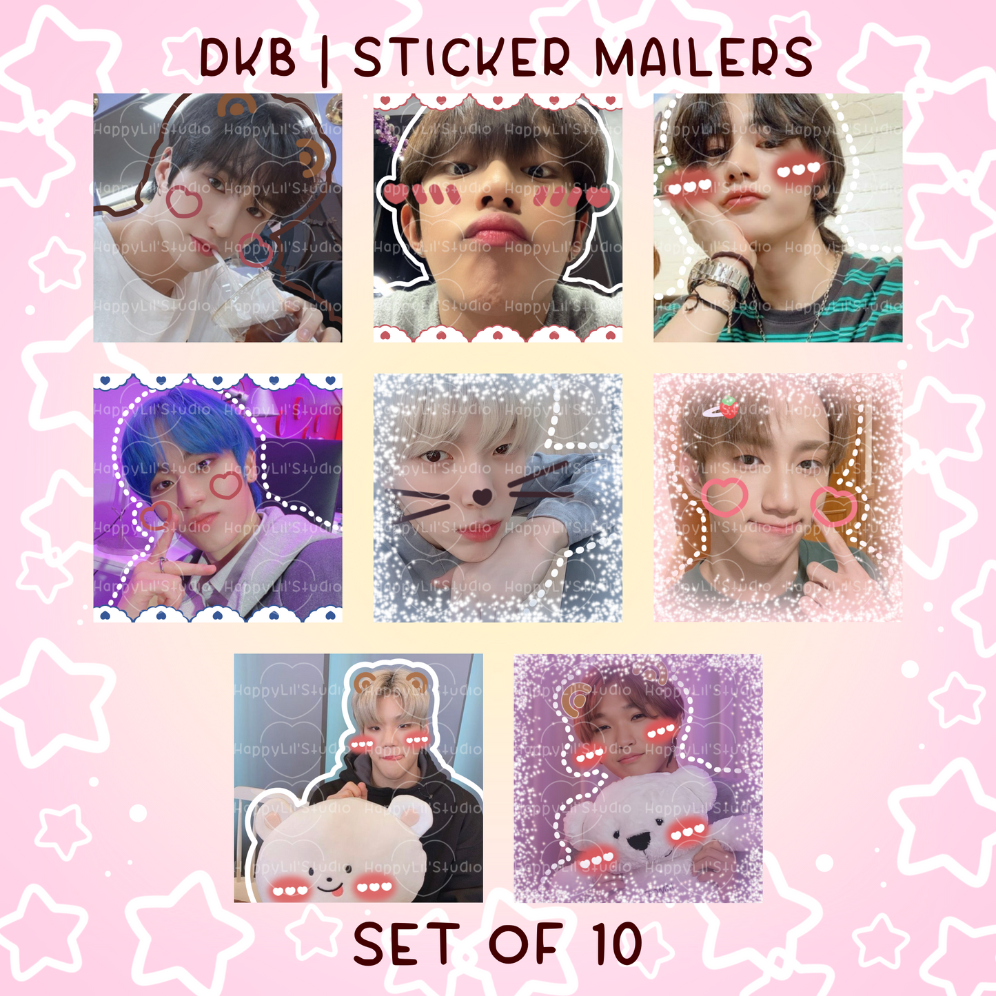 DKB Sticker Mailers | Set of 10 | Kpop Stickers